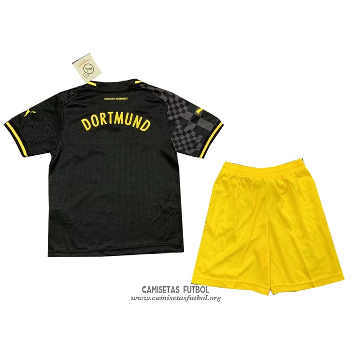 Camiseta Borussia Dortmund Segunda Nino 2022/2023